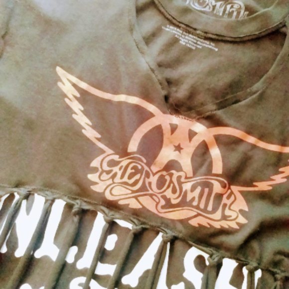 AEROSMITH Fireball Whiskey T Shirt Dress Handmade Vintage Rocker Rockabilly Band - Picture 9 of 9